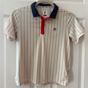 Boys Fila Vintage Style Tennis Polo Shirt